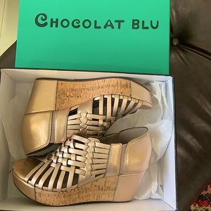 Chocolat Blu Wedge Sandals